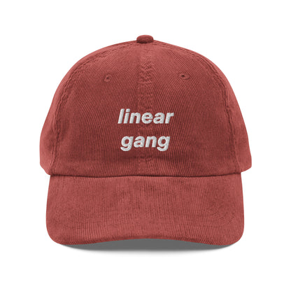 linear gang corduroy hat